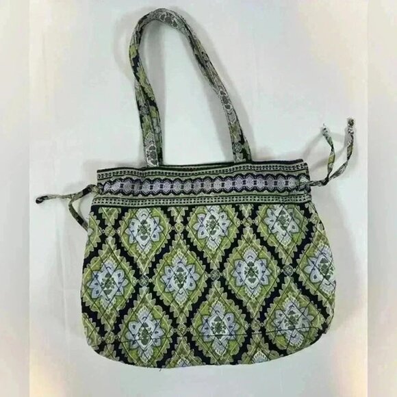 VERA BRADLEY CLOTH TOTE BAG RETIRED PATTERN CAMBRIDGE FALL 2007 SHOULDERBAG - Picture 1 of 9